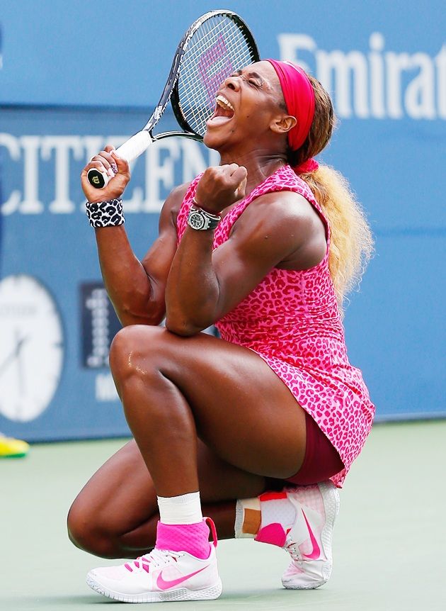 Serena Williams of the United States celebrates