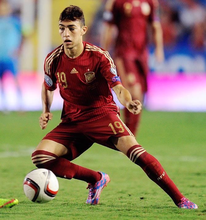 Munir El Haddadi of Spain