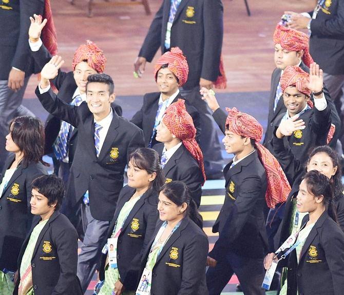 Indian athletes contingent