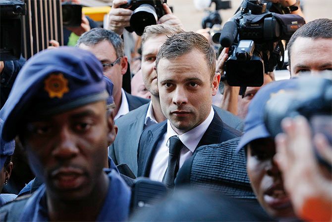 South African Olympic and Paralympic sprinter Oscar Pistorius 