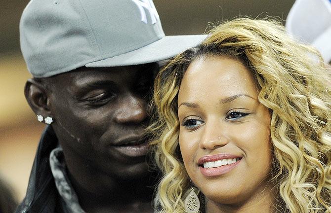 Liverpool's Mario Balotelli and ex-girlfriend Fanny Neguesha