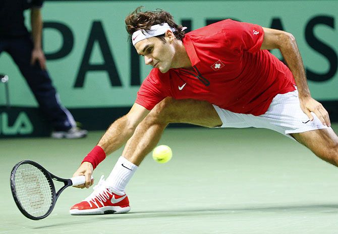 Roger Federer of Switzerland