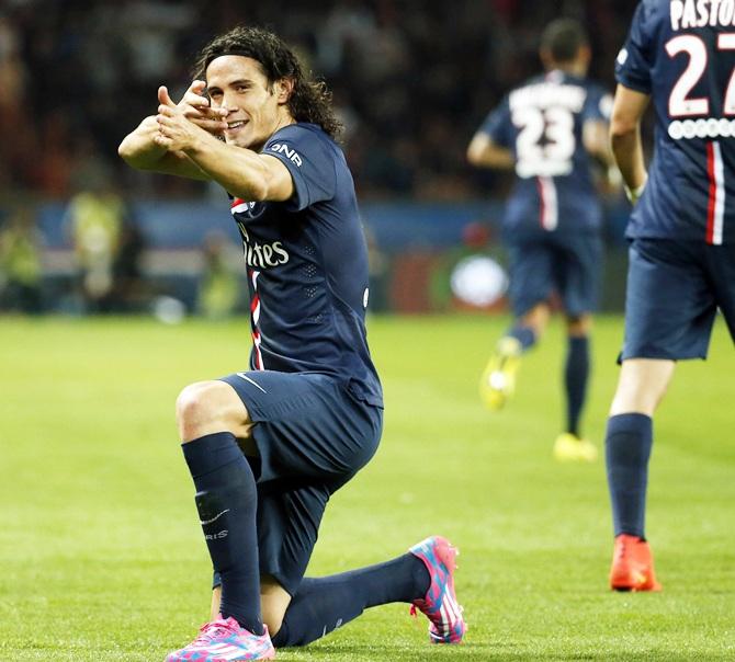 Paris St Germain's Edinson Cavani 