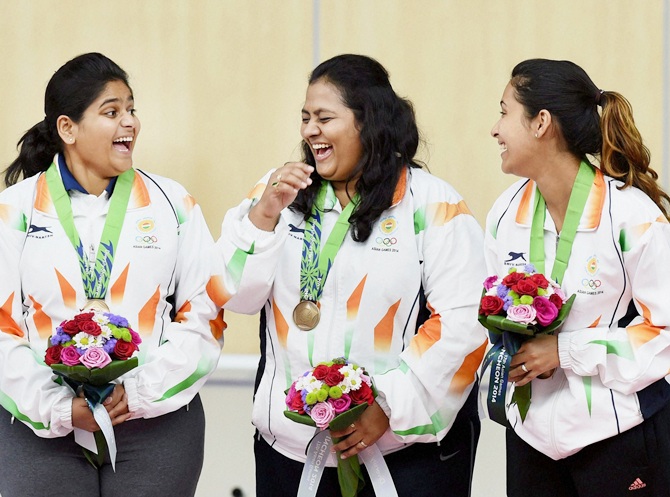 Heena Siddhu, Rahi Sarnobat and Anisa Sayyed 