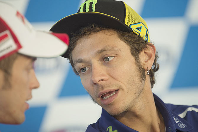 Valentino Rossi of Italy and Movistar Yamaha MotoGP