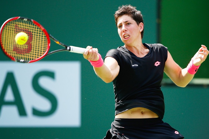 Carla Suarez Navarro in action