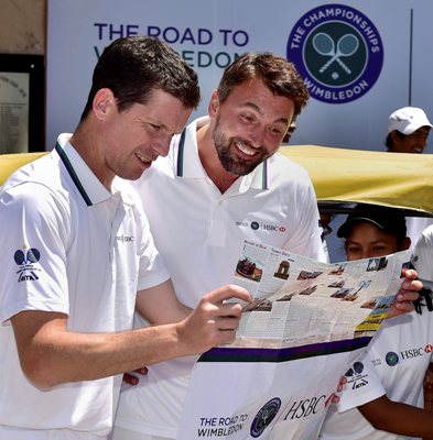 Tim Henman and Goran Ivanisevic