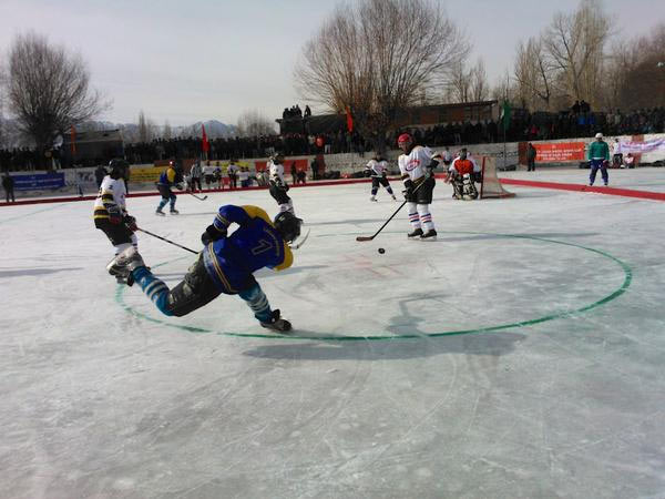 Indian ice hockey players practice for Asia Cup on Thursday 