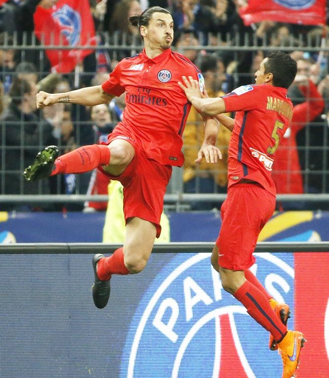 Paris St Germain's Zlatan Ibrahimovic