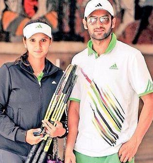Sania Mirza with her husband
