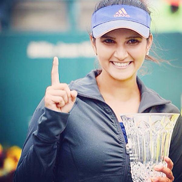 Sania Mirza celebrates 