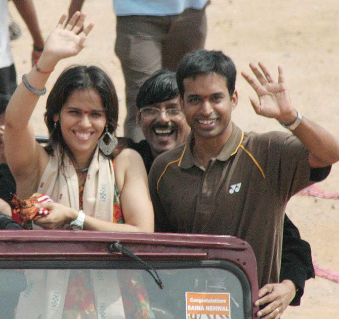 Saina Nehwal and P Gopichand