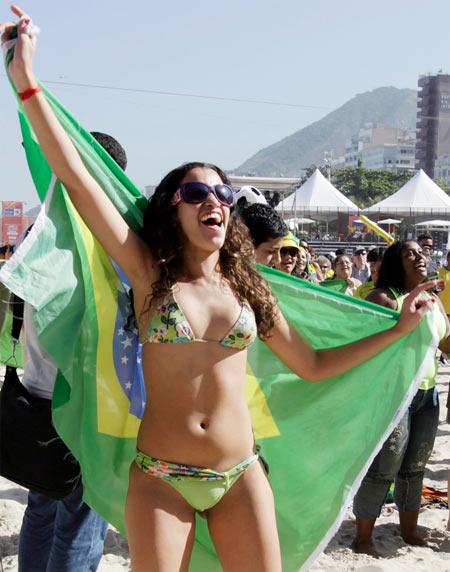 Brazilian football fan