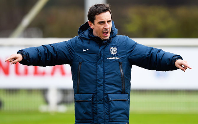 Spanish club Valencia's new coach Gary Neville