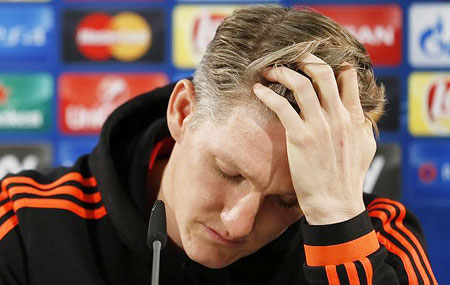 Manchester United midfielder Bastian Schweinsteiger