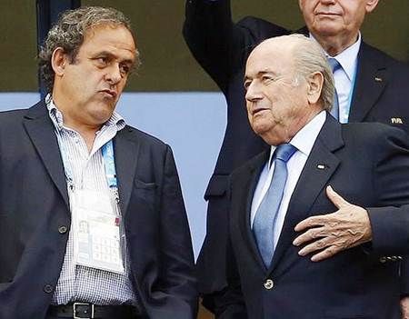 Sepp Blatter (right) and Michel Platini