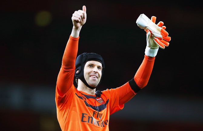 Arsenal keeper Petr Cech had to wait 11 games to reach landmark 200th clean sheet in the EPL