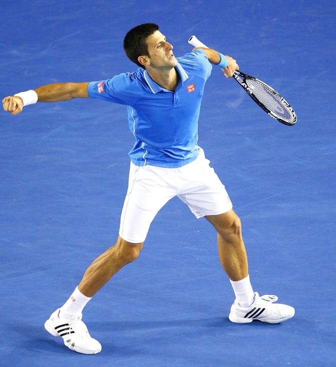 Novak Djokovic of Serbia