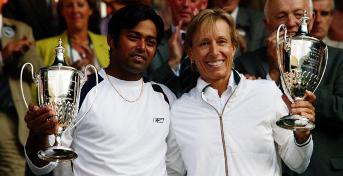 Leander Paes and Martina Navratilova