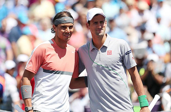 Rafael Nadal and Novak Djokovic