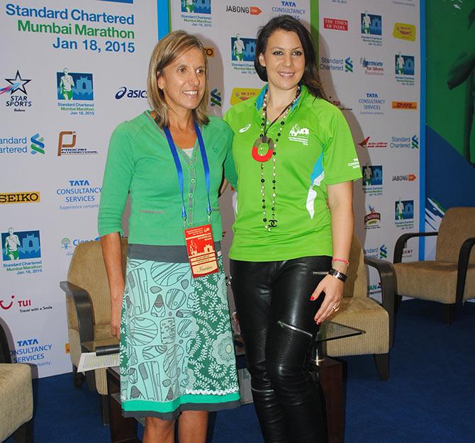 Elana Meyer with Marion Bartoli