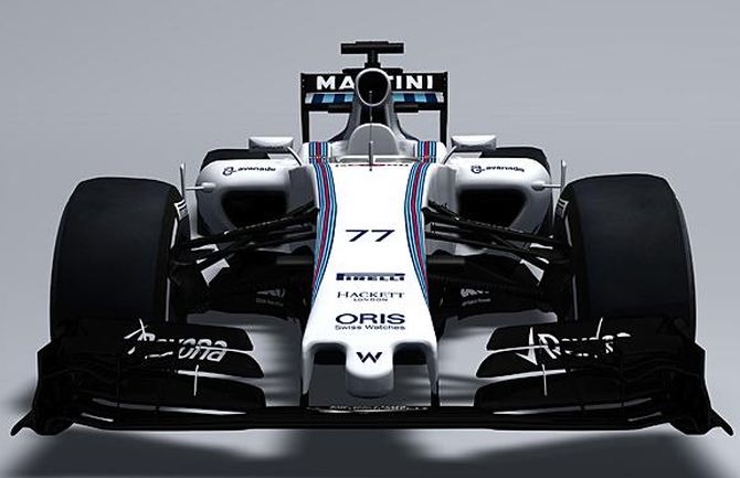 First Look Williams first to show off 2015 F1 car - Rediff Sports