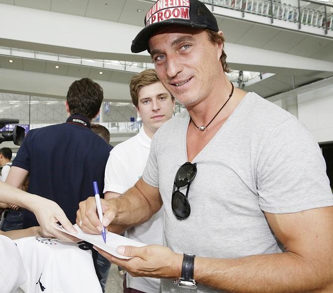 Former international football player David Ginola