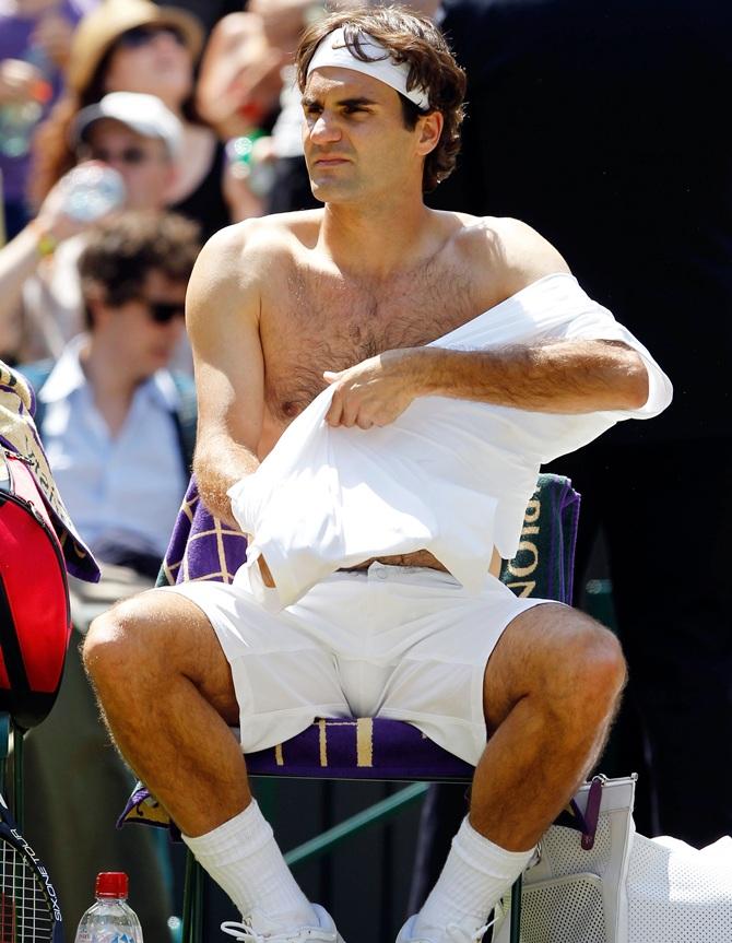 Roger Federer of Switzerland 