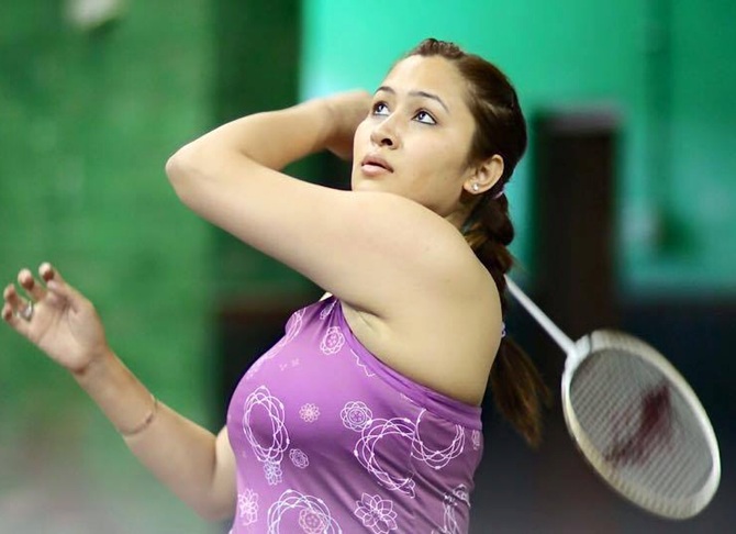 Jwala Gutta in action