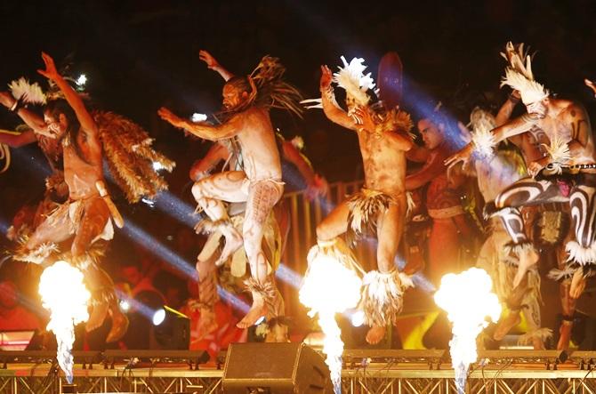 Dancers perform during Opening Ceremony 