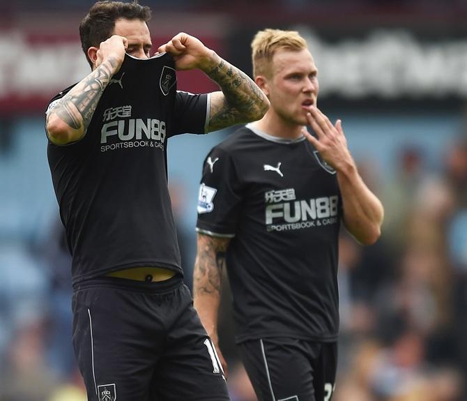  Danny Ings, left, of Burnley