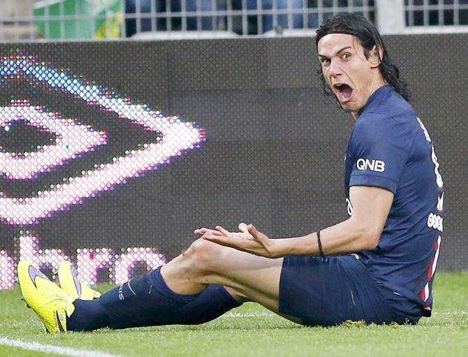 Paris St Germain's Edinson Cavani 