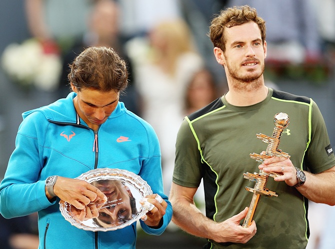 Rafael Nadal with Andy Murray