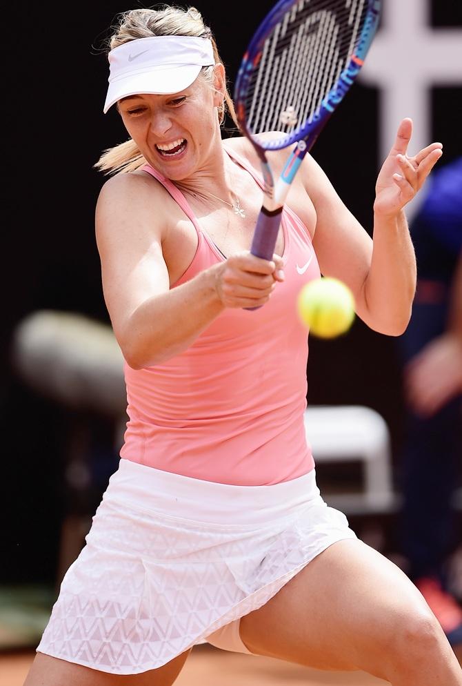 Maria Sharapova of Russia in action