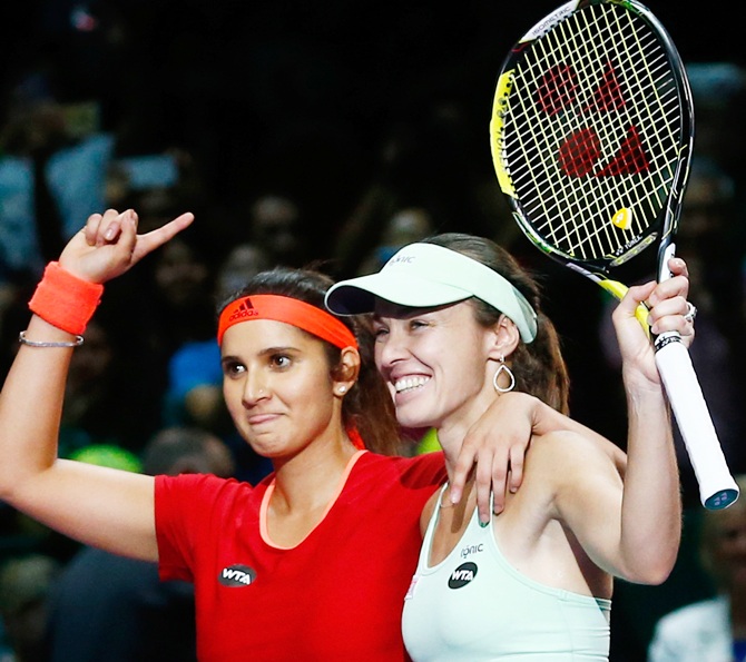 Sania Mirza and Martina Hingis