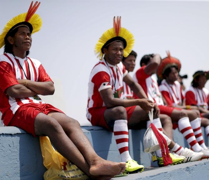 Indigenous people from the Kayapo 