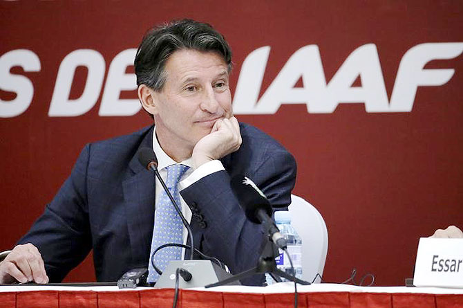 President of International Association of Athletics Federations Sebastian Coe