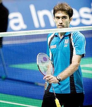 Indian badminton player Anand Pawar