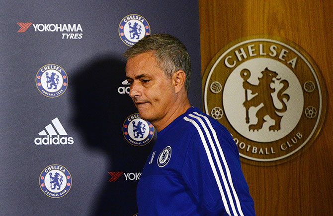 Chelsea manager Jose Mourinho during a press conference 