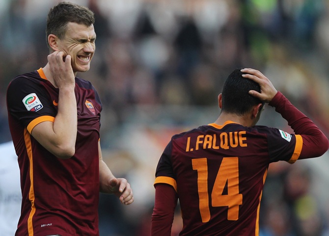 AS Roma's Edin Dzeko