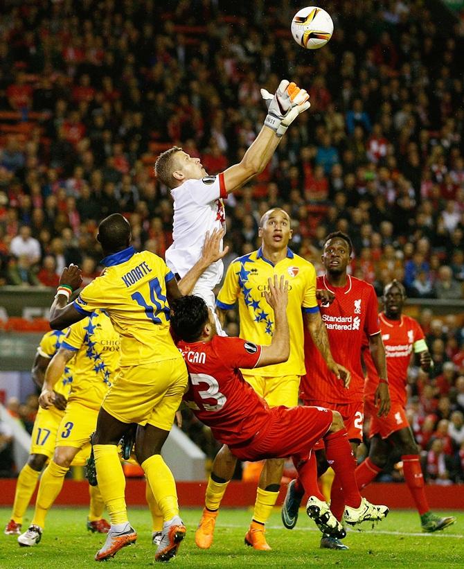 Andris Vanins of FC Sion