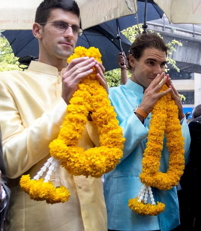 Rafael Nadal and Novak Djokovic