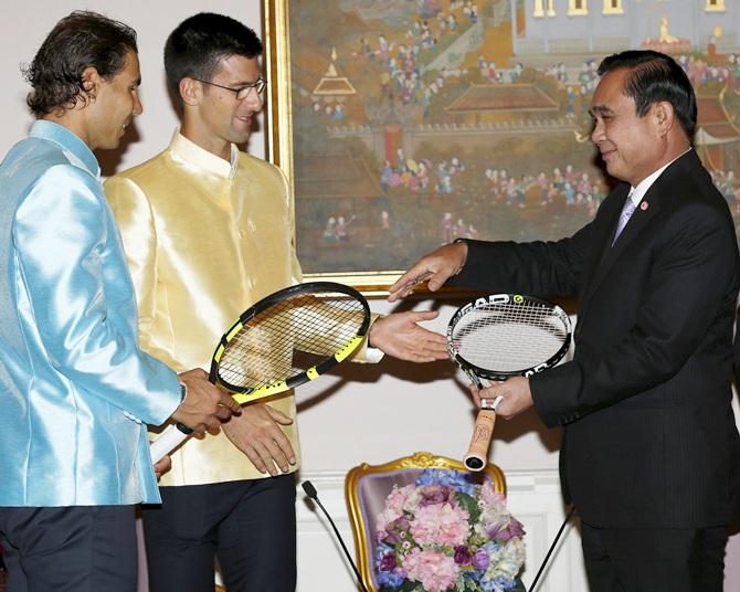 Rafael Nadal and Novak Djokovic 