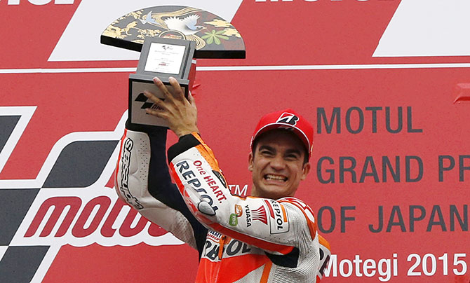 Honda MotoGP rider Dani Pedrosa of Spain 