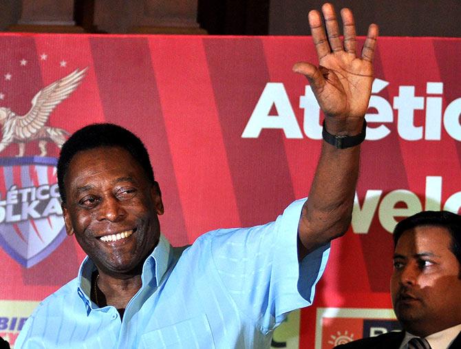 Brazilian football legend Pele 