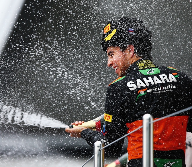 Sergio Perez of Mexico