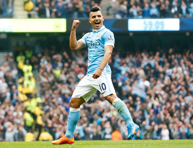 Manchester City's Sergio Kun Aguero