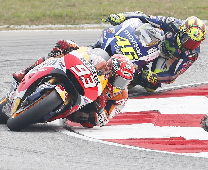 Valentino Rossi and Marc Marquez 