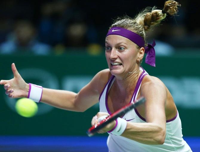 Petra Kvitova of the Czech Republic