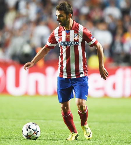 Adrian Lopez of Club Atletico de Madrid 